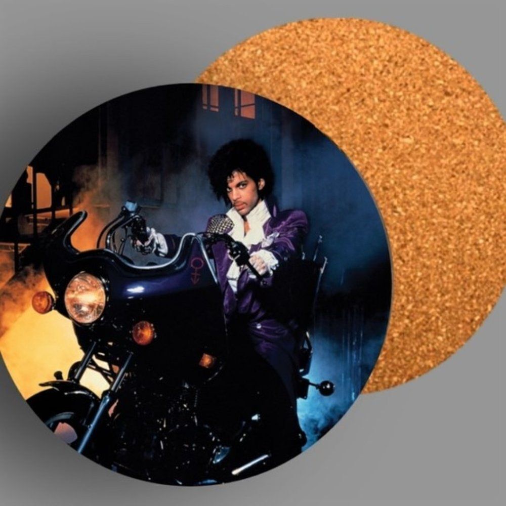 PRINCE Purple Rain Album Drink Coaster Set